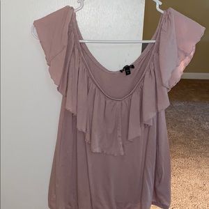 lavender off the shoulder top